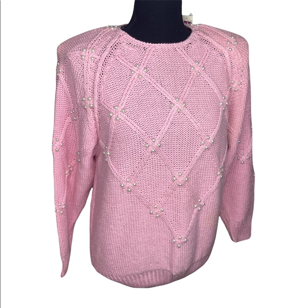 NWT Vintage Pink Pearl Sweater